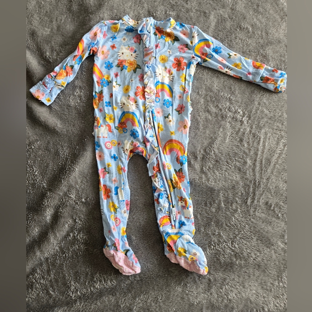 Posh Peanut Hello Kitty Springtime Ruffle Footie